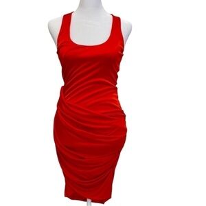 Black Halo Ruched Dress